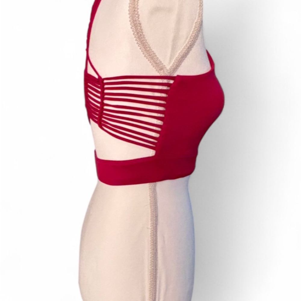 Carbon38 Vibrant Red Sports Bra - Picture 9 of 10